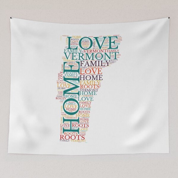 Item preview, Vermont State Home, Love, Roots and Family Map designed and sold by marosharaf.