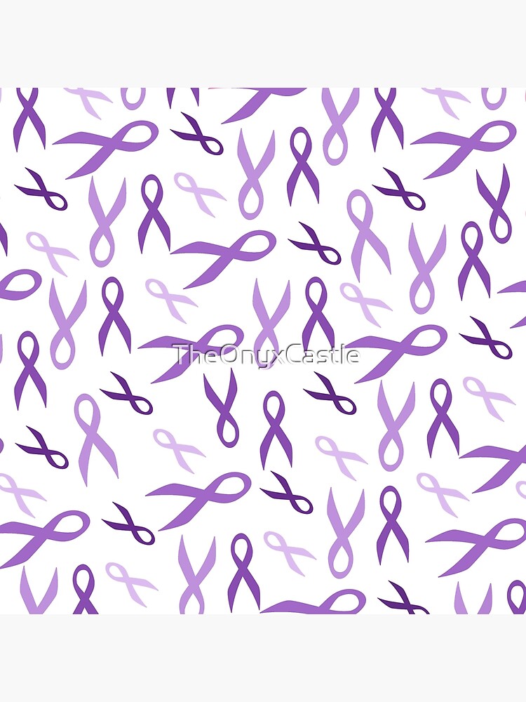 Personalized Pancreatic Cancer Ribbon (Purple) - Pack of 10