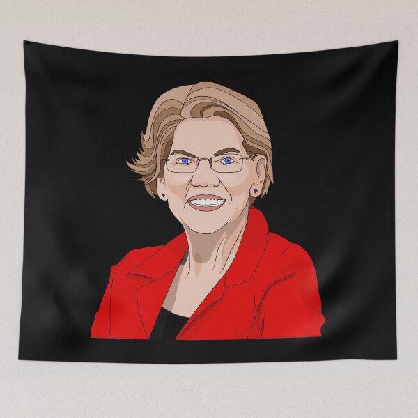 Item preview, red elizabeth warren for president designed and sold by Gossip Rag.