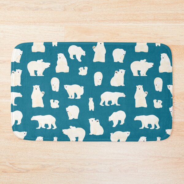 Item preview, Polar bear - mosaic blue :: designed and sold by RunesForest.