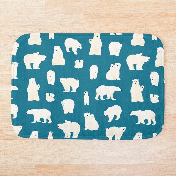 Item preview, Polar bear - mosaic blue :: designed and sold by RunesForest.