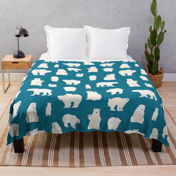 Item preview, Polar bear - mosaic blue :: designed and sold by RunesForest.