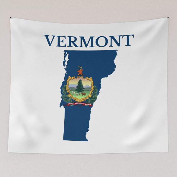Item preview, Vermont State Flag Map designed and sold by marosharaf.