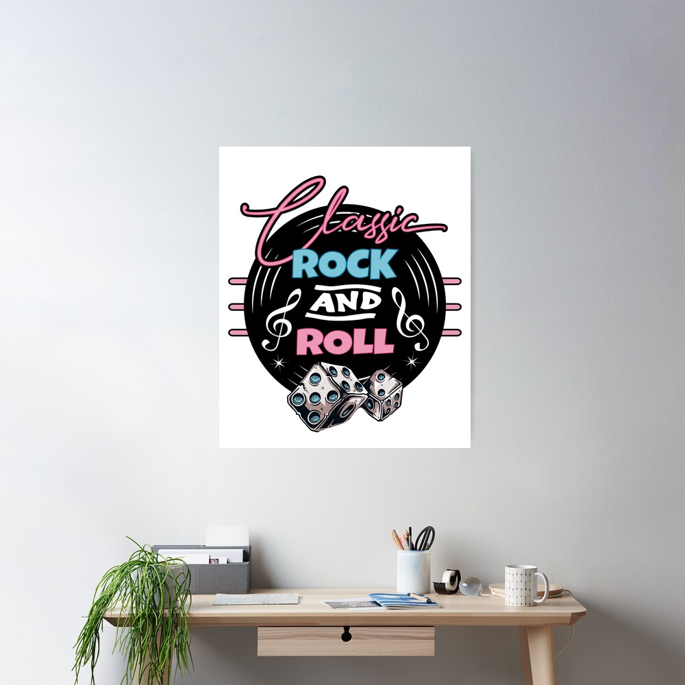 🥇 Sticker murale rock and roll 🥇