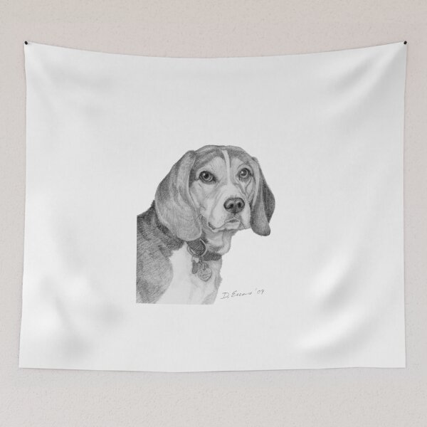 Item preview, Daryl B. Enos Fundraiser - Bagel the Beagle Dog Puppy Drawing designed and sold by ARE416.