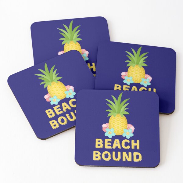 Item preview, Beach Gift Beach Bound Road Trip Travel Gifts Spring Break Pineapple Gifts designed and sold by TheOnyxCastle.