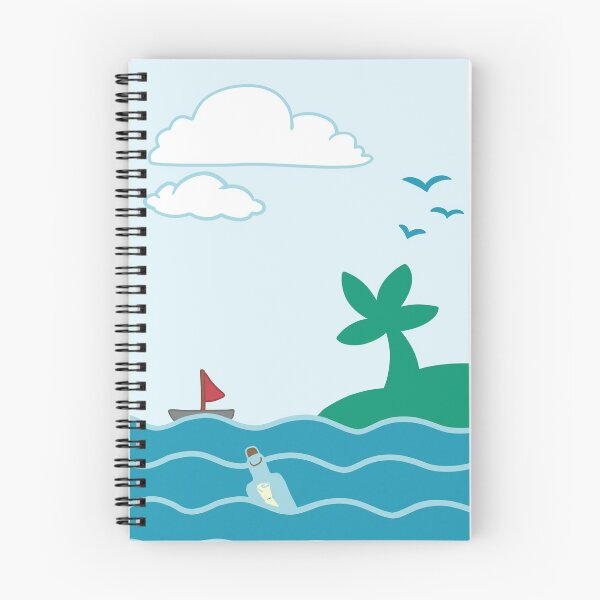 Item preview, Deserted Island Journal Log Notebook designed and sold by Roszipou.