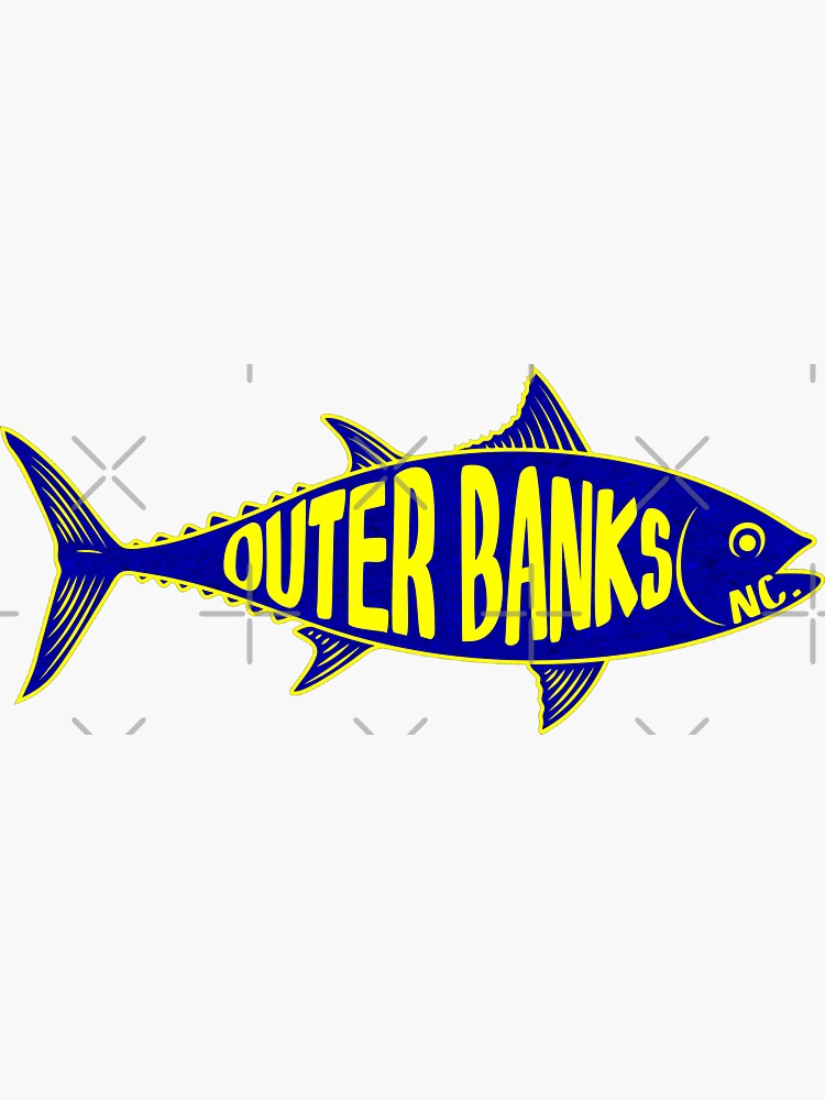Outer Banks North Carolina Tuna Fishing Fish | Sticker