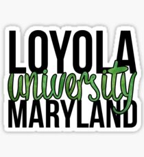 Loyola University Maryland Block Sticker