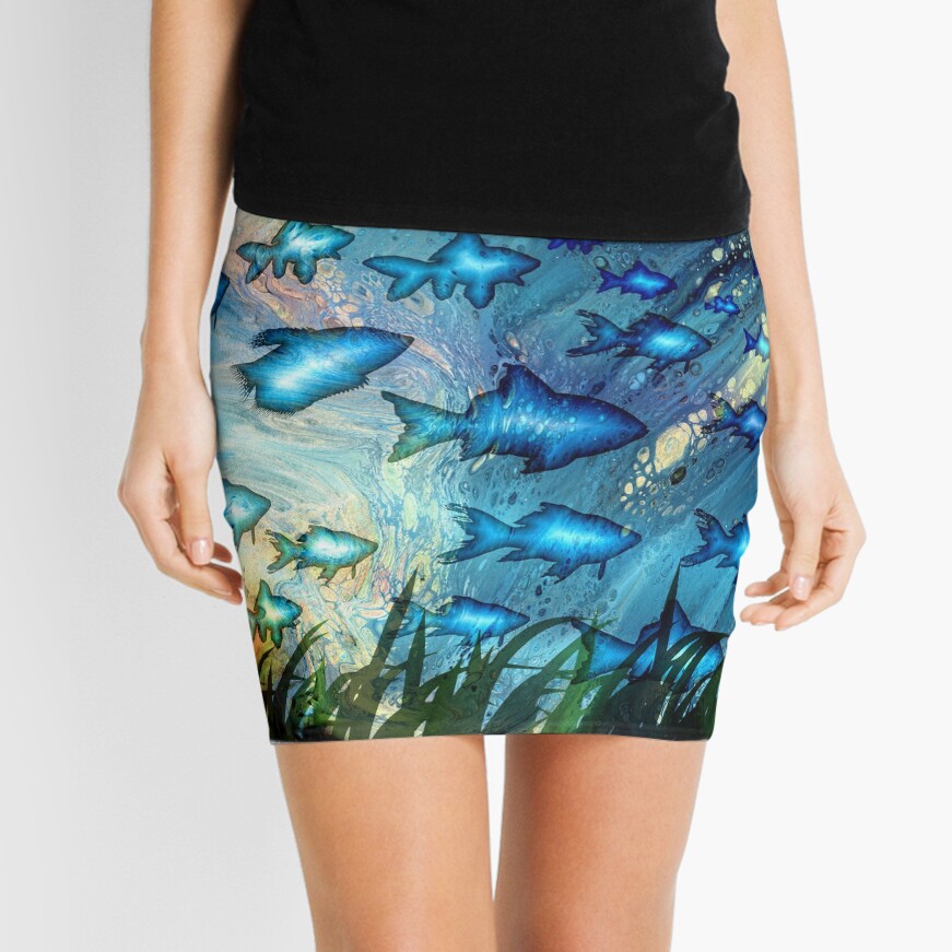 Atlantean Window Mini Skirt