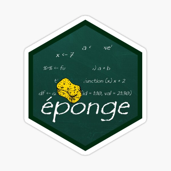 eponge R package hex Sticker