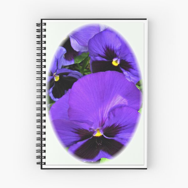 Item preview, Purple Pansies Peeping - Floral Vignette designed and sold by BlueMoonRose.
