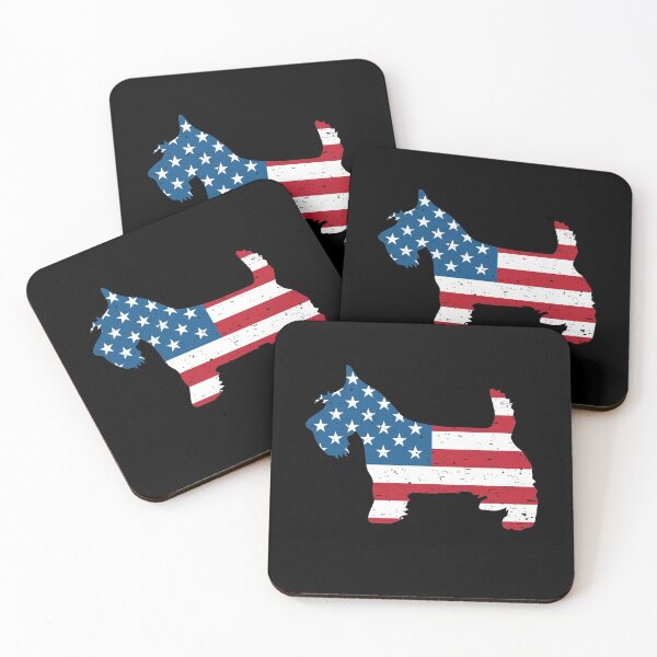 Item preview, Scottish Terrier - American Flag designed and sold by mivanjanko.