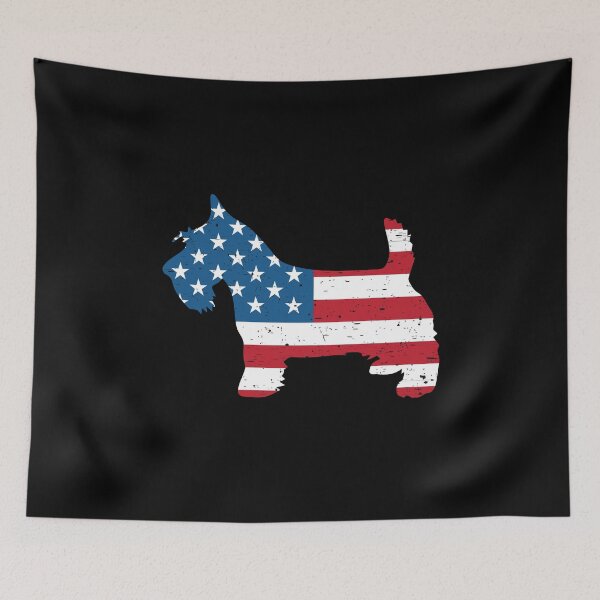 Item preview, Scottish Terrier - American Flag designed and sold by mivanjanko.