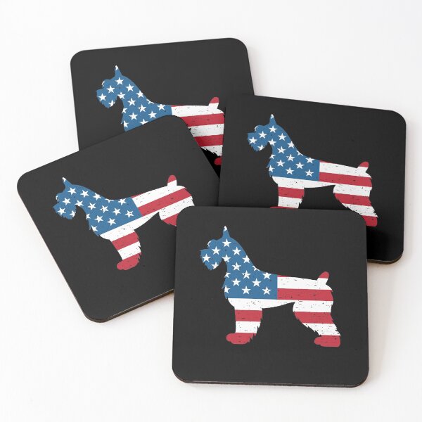 Artikelvorschau, Riesenschnauzer - Amerikanische Flagge entworfen und verkauft von mivanjanko.