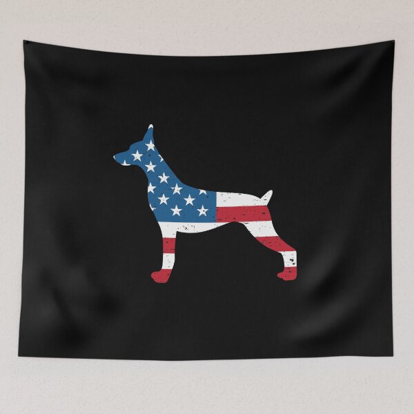 Item preview, Doberman Pinscher - American Flag designed and sold by mivanjanko.