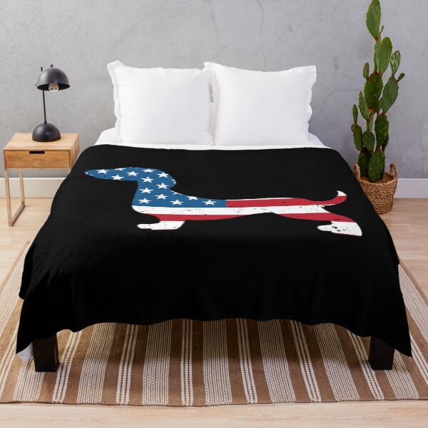 Item preview, Dachshund - American Flag designed and sold by mivanjanko.