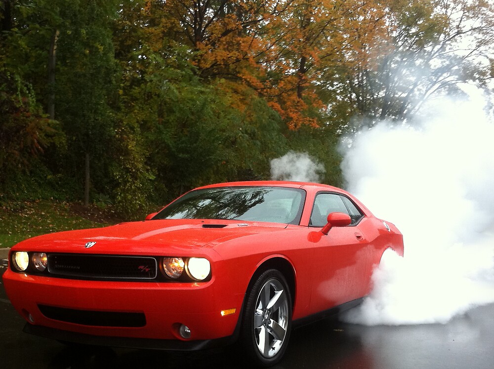 Dodge challenger burnout