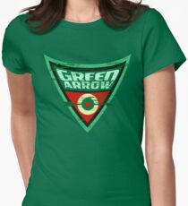 Green Arrow Logo Women's Fitted T-Shirt