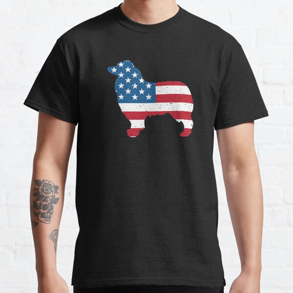 Item preview, Australian Shepherd - American Flag designed and sold by mivanjanko.