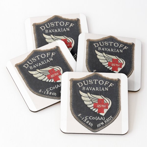 Item preview, US Army 45th C Co. 5-158th AVN REGT DUSTOFF Bavarian Patch Sticker designed and sold by MilitaryPlus.