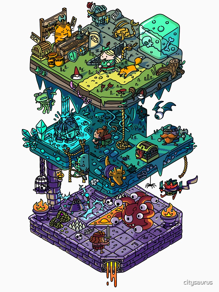 Dungeons and Isometric Dragons by citysaurus