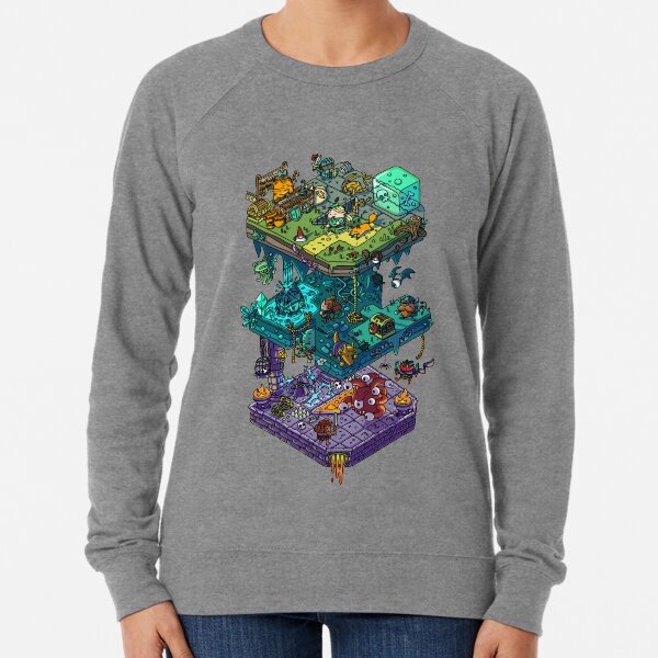 Dungeons and Isometric Dragons Lightweight Sweatshirt