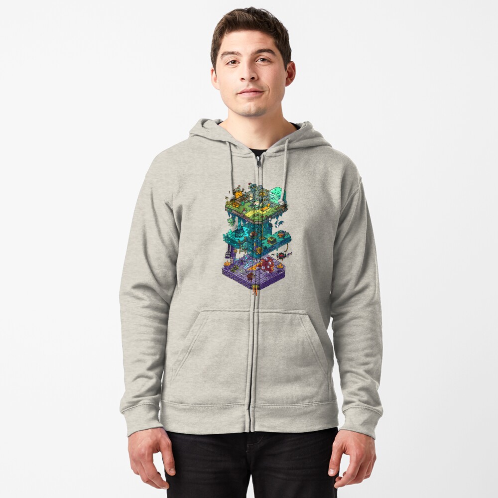 Item preview, Zipped Hoodie designed and sold by citysaurus.