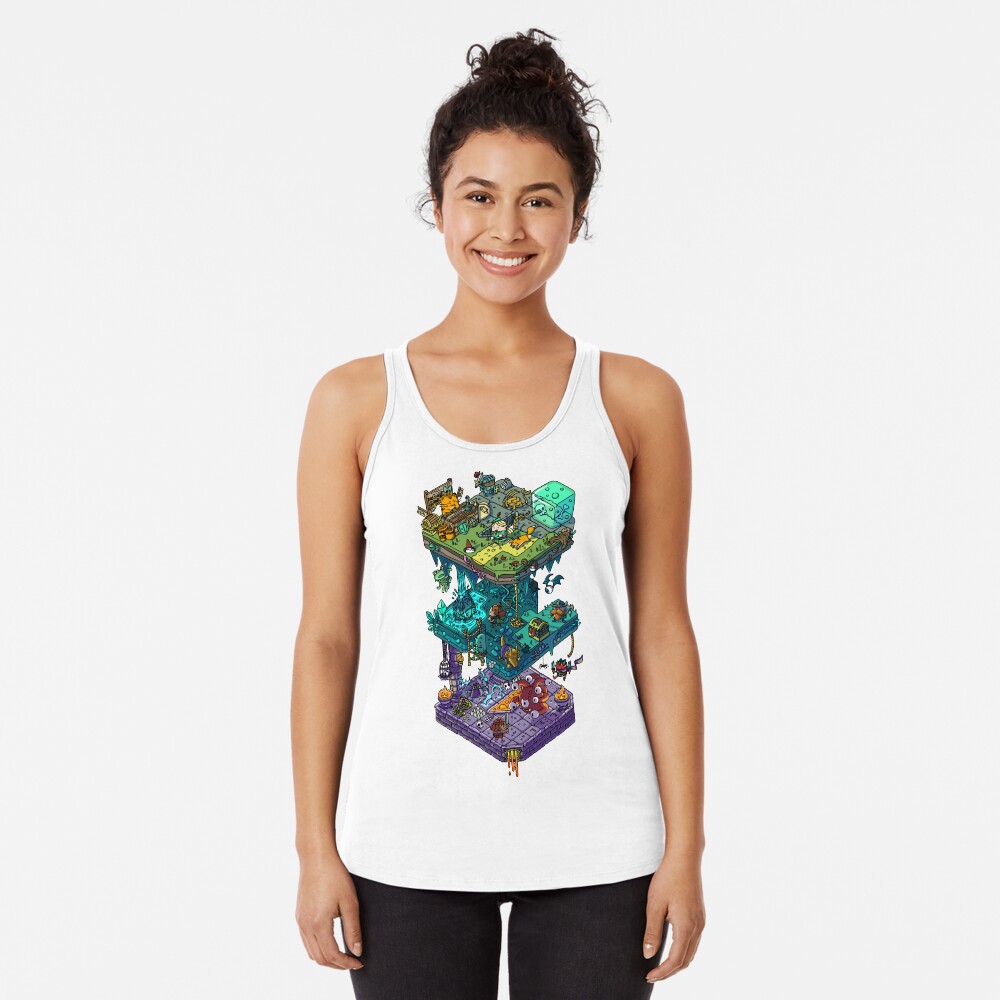 Dungeons and Isometric Dragons Racerback Tank Top