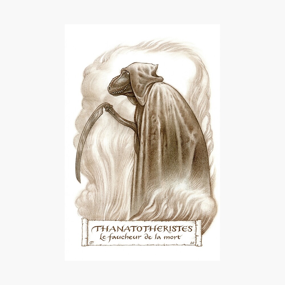 Thanatotheristes Le Faucheur De La Mort Poster By Himmapaan Redbubble