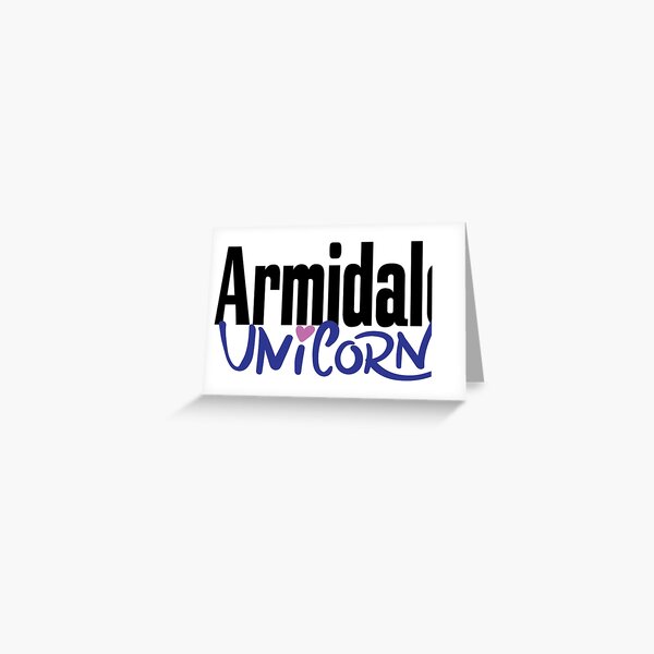Armidale Unicorn New South Wales Australia Raised Me Greeting Card