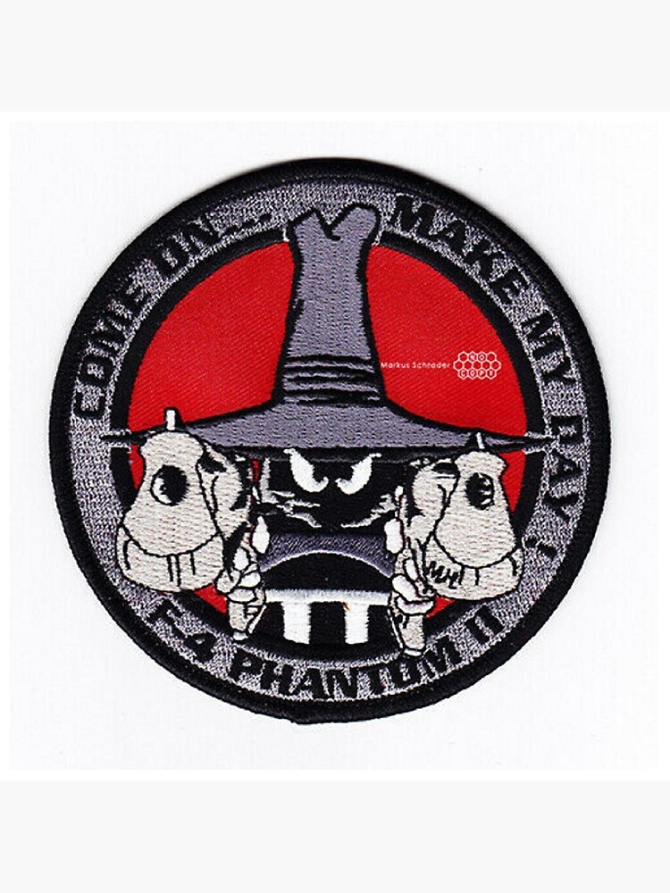 F-4 Phantom II Come on make my day Patch Sticker Art Board Print