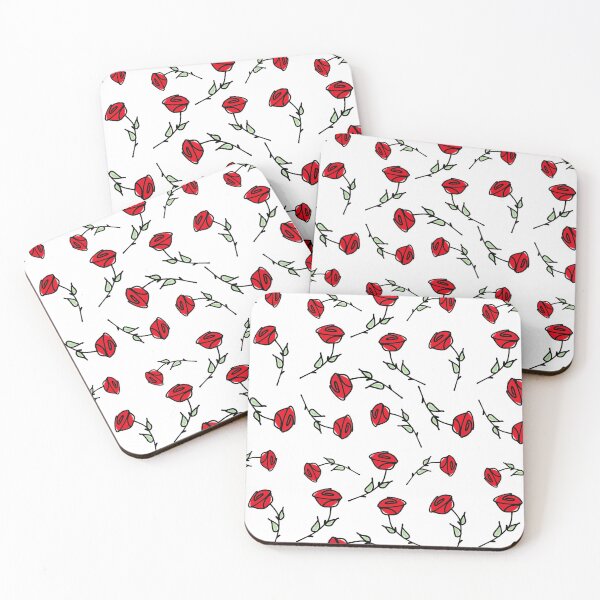 Item preview, Pretty red rose doodles / whimsical roses designed and sold by TheDoodleFairy.