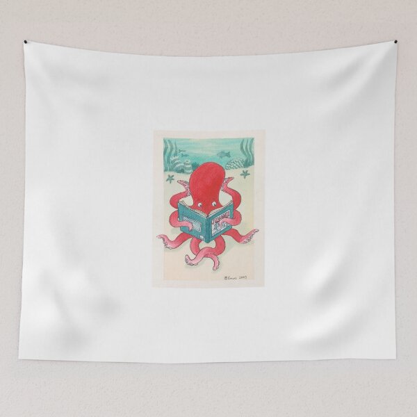 Item preview, Daryl B. Enos Fundraiser - Reading Octopus Underwater Sea Smart Book designed and sold by ARE416.