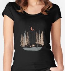 Gefühl klein ... Tailliertes Rundhals-Shirt