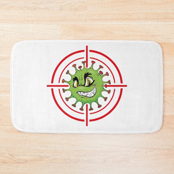 Item preview, Illustration cartoon with crosshairs over corona virus a microorganism designed and sold by LucianoCosmo.