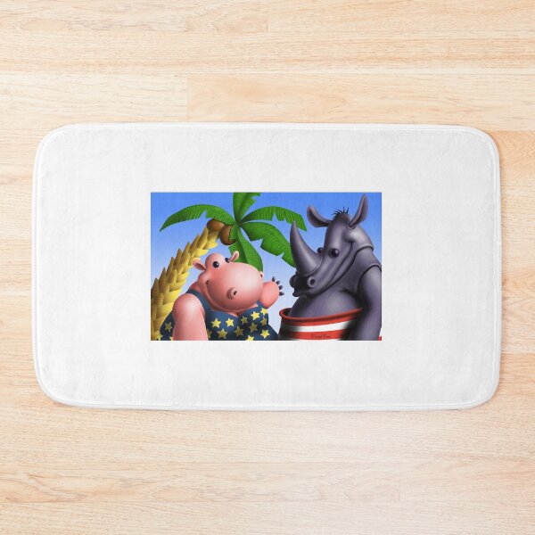 Item preview, Daryl B. Enos Fundraiser - Hippo & Rhino at the Beach Island designed and sold by ARE416.