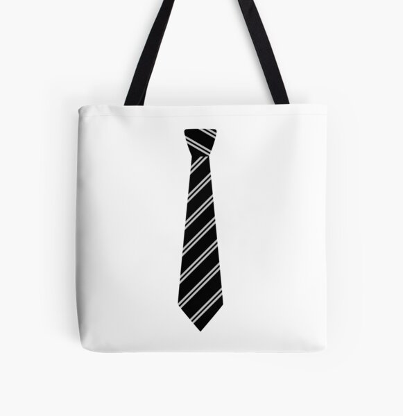 Art Tote Bag - Silver on Red —