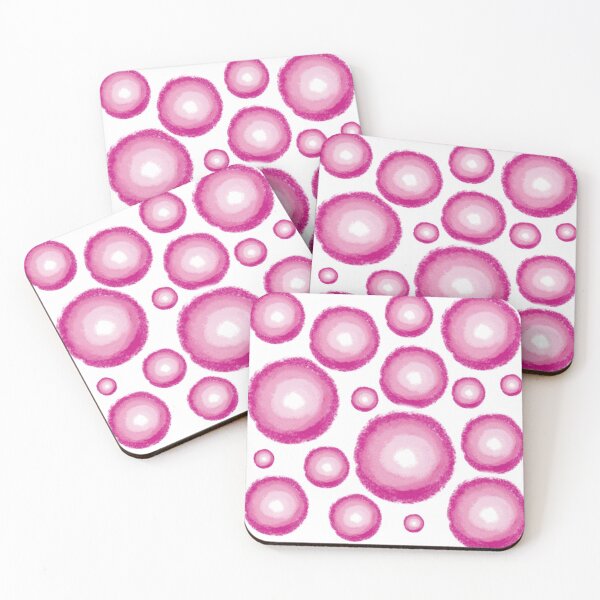 Item preview, Whimsical ombre pink circle bubbles doodle dots⁷ designed and sold by TheDoodleFairy.