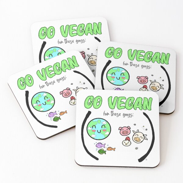 Item preview, Go Vegan (for these guys) designed and sold by oscillatingsine.