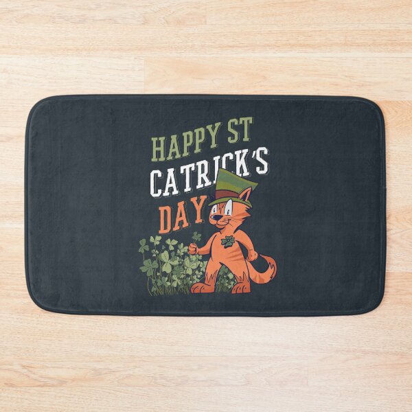 Item preview, Happy St Patricks Day Cat designed and sold by Cute and Funny Animal Art Designs.