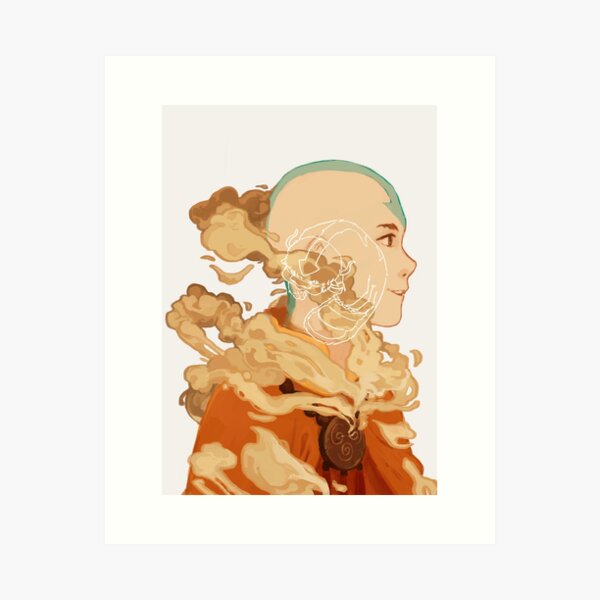 Vista previa del artículo con la obra «Aang», diseñado y vendido por Asterein.