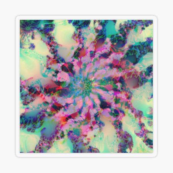 Fractalize Transparent Sticker