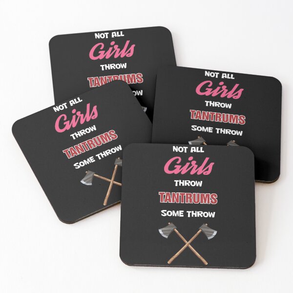 Item preview, Axe Throwing Not All Girls Throw Tantrums Some Throw Axes Dark designed and sold by funnierthanthou.