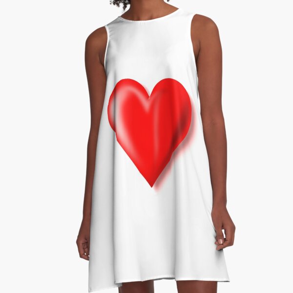 Symbol: Herz, heart  #symbol #herz #heart A-Line Dress