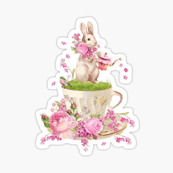 Item preview, Bunny Rabbit Tea Party designed and sold by Wendy Paula Patterson.