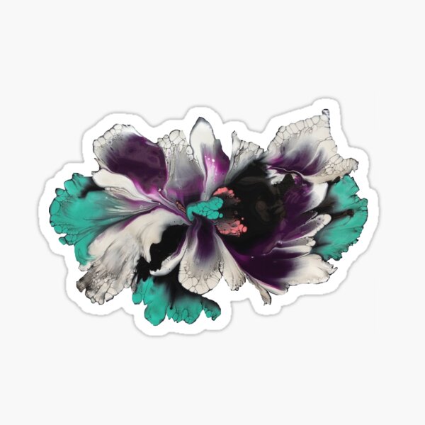 White Orchid Sticker