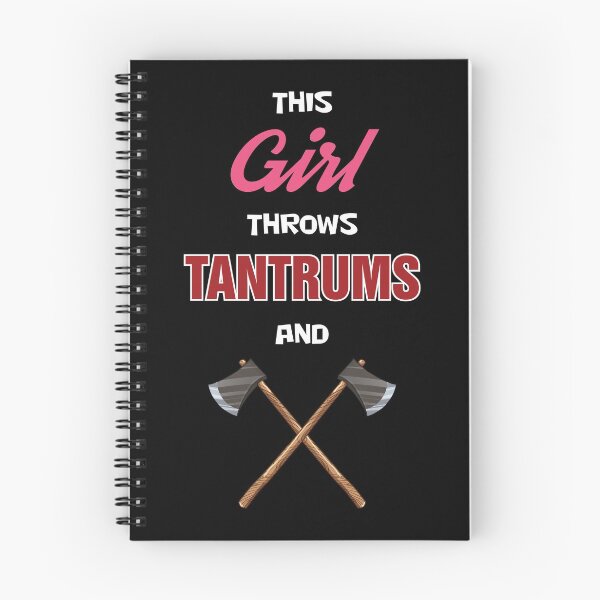 Item preview, Axe Throwing This Girl Throws Tantrums And Axes Dark designed and sold by funnierthanthou.