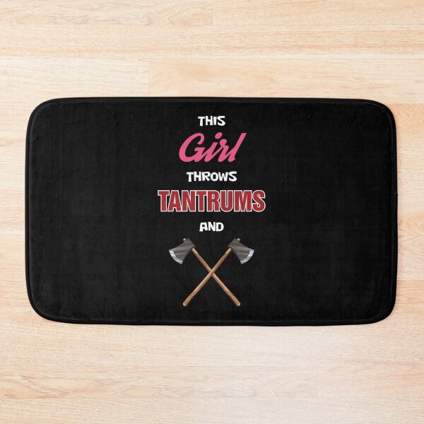 Item preview, Axe Throwing This Girl Throws Tantrums And Axes Dark designed and sold by funnierthanthou.