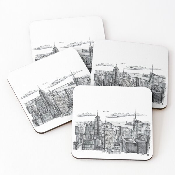 Item preview, New York Skyline designed and sold by :: jorgedrawings ::.